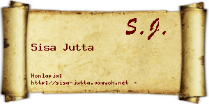 Sisa Jutta névjegykártya